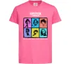 Дитяча футболка Stranger Things photos Яскраво-рожевий фото