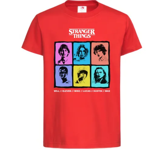 Дитяча футболка Stranger Things photos Червоний фото