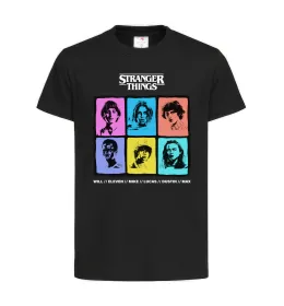 Детская футболка Stranger Things photos Черный фото