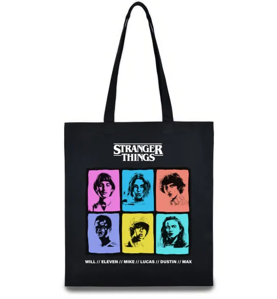 Эко-сумка Stranger Things photos Черный фото