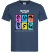 Чоловіча футболка Stranger Things photos Темно-синій фото