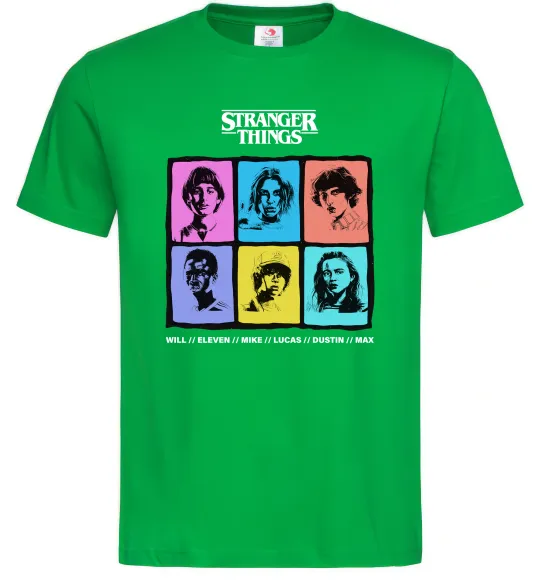 Чоловіча футболка Stranger Things photos Зелений фото