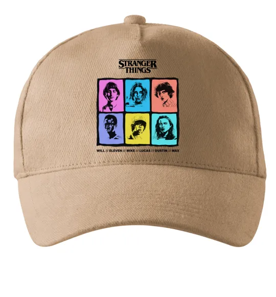 Кепка Stranger Things photos Песочный фото