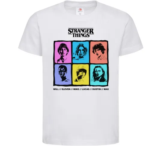 Дитяча футболка Stranger Things photos Білий фото