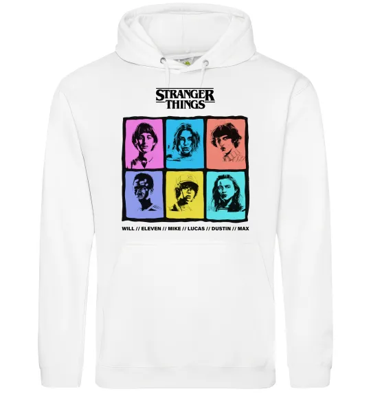 Женская толстовка (худи) Stranger Things photos Белый фото