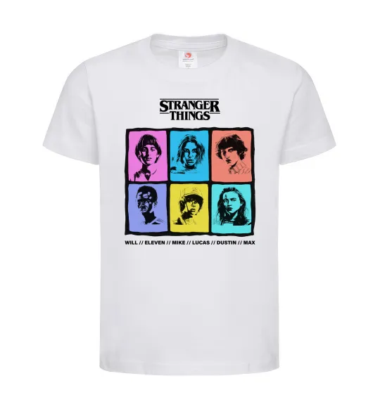 Детская футболка Stranger Things photos Белый фото