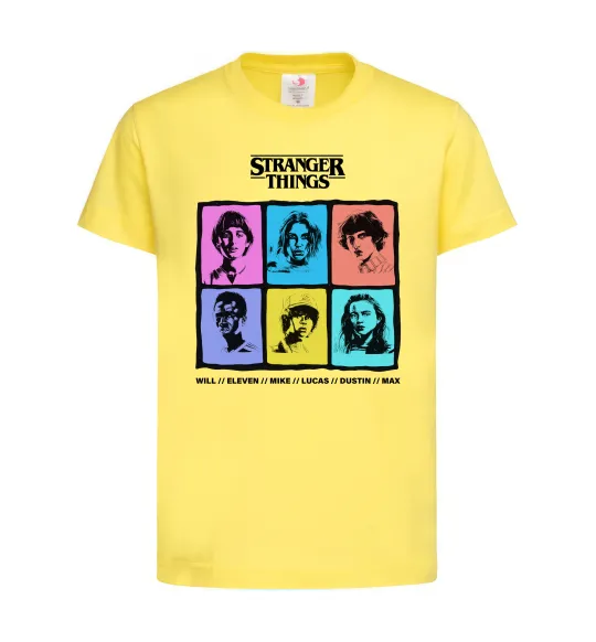 Детская футболка Stranger Things photos Лимонный фото