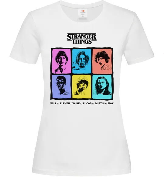 Женская футболка Stranger Things photos Белый фото