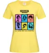Женская футболка Stranger Things photos Лимонный фото