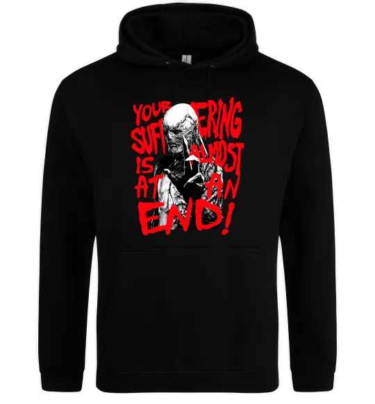 Жіноча толстовка (худі) Stranger things Suffering at an end Чорний фото