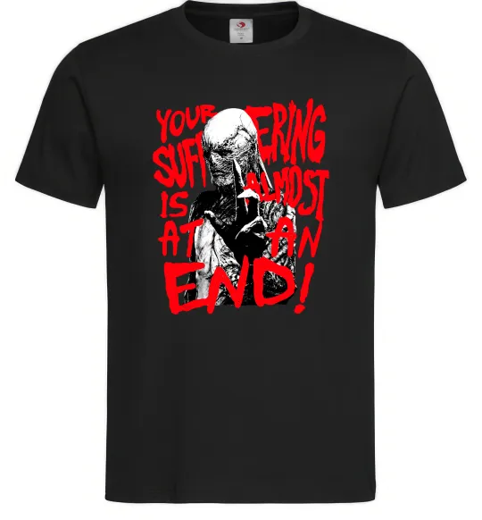 Мужская футболка Stranger things Suffering at an end Черный фото