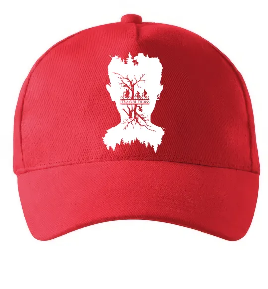 Кепка Stranger things dark forest Красный фото