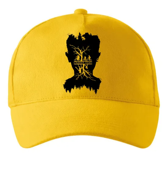 Кепка Stranger things dark forest Солнечно желтый фото
