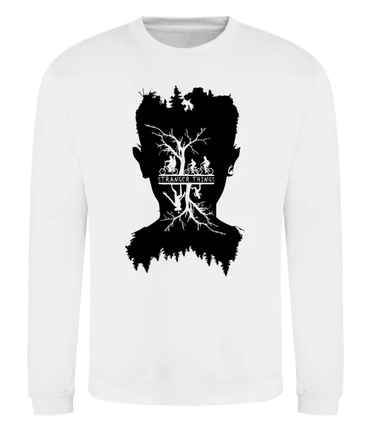Свитшот Stranger things dark forest Белый фото
