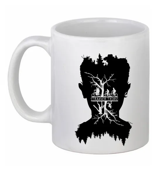 Чашка керамічна Stranger things dark forest Білий фото