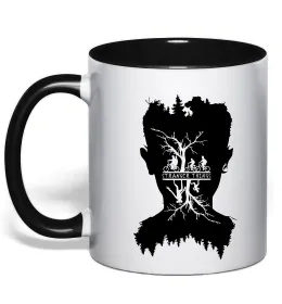 Чашка с цветной ручкой