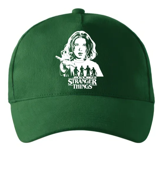 Кепка Stranger things Eleven Темно-зеленый фото