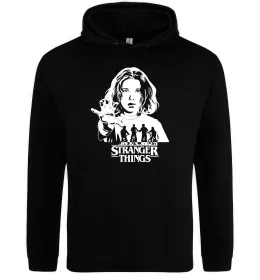 Женская толстовка (худи) Stranger things Eleven Черный фото