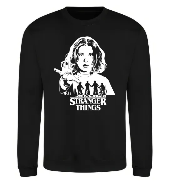 Свитшот Stranger things Eleven Черный фото