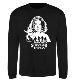 Свитшот Stranger things Eleven Черный фото