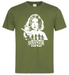 Мужская футболка Stranger things Eleven Оливковый фото
