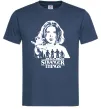 Мужская футболка Stranger things Eleven Темно-синий фото