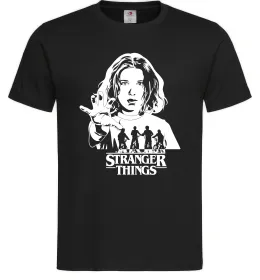 Мужская футболка Stranger things Eleven Черный фото