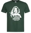 Мужская футболка Stranger things Eleven Темно-зеленый фото