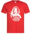 Мужская футболка Stranger things Eleven Красный фото