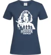 Жіноча футболка Stranger things Eleven Темно-синій фото