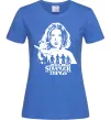 Жіноча футболка Stranger things Eleven Яскраво-синій фото