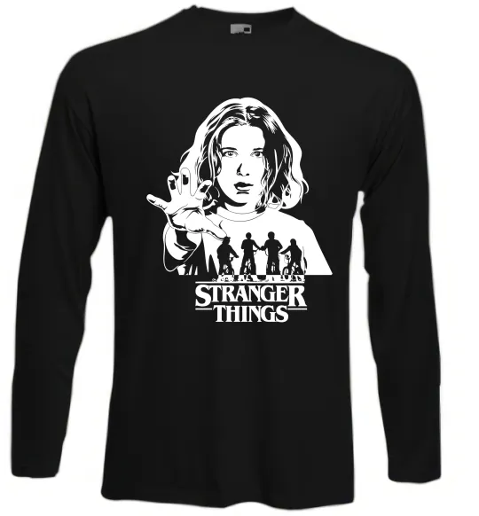 Лонгслив Stranger things Eleven Черный фото
