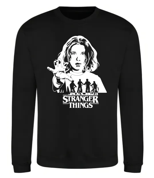 Свитшот Stranger things Eleven Черный фото