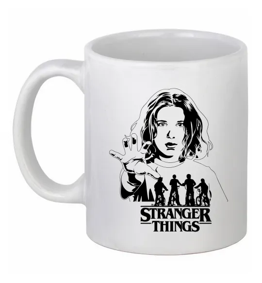Чашка керамічна Stranger things Eleven Білий фото