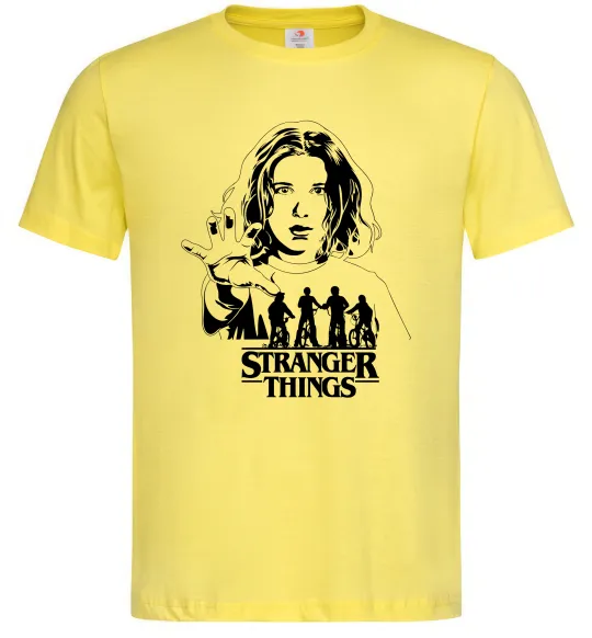 Мужская футболка Stranger things Eleven Лимонный фото