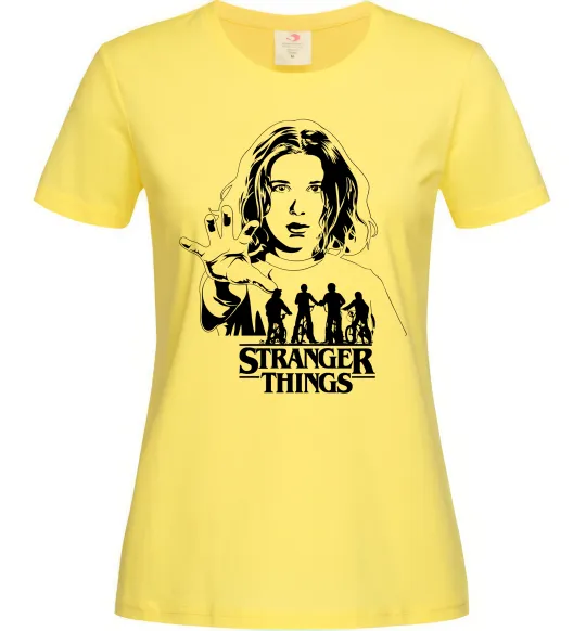 Жіноча футболка Stranger things Eleven Лимонний фото