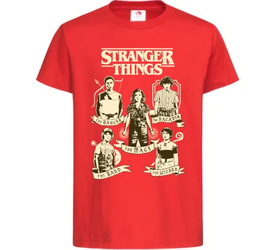 Детская футболка Stranger Things fairy Красный фото