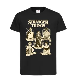 Дитяча футболка Stranger Things fairy Чорний фото