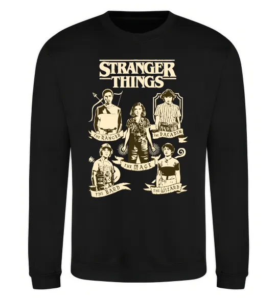 Свитшот Stranger Things fairy Черный фото