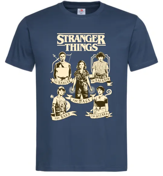 Мужская футболка Stranger Things fairy Темно-синий фото