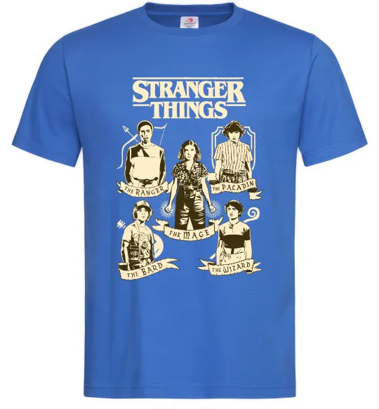 Мужская футболка Stranger Things fairy Ярко-синий фото