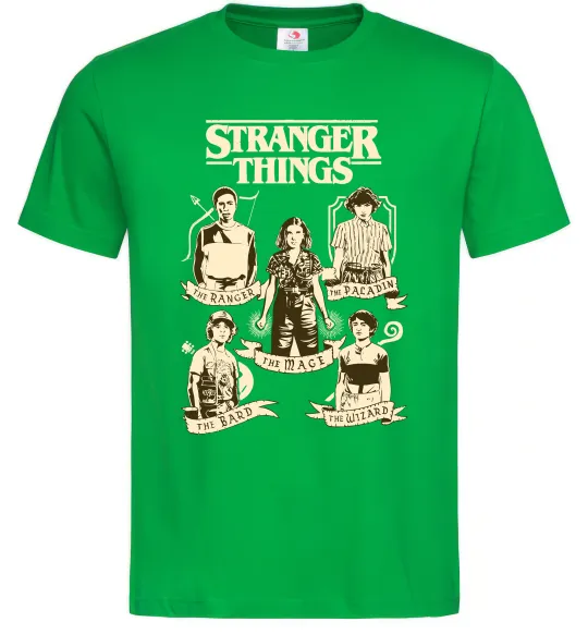 Мужская футболка Stranger Things fairy Зеленый фото