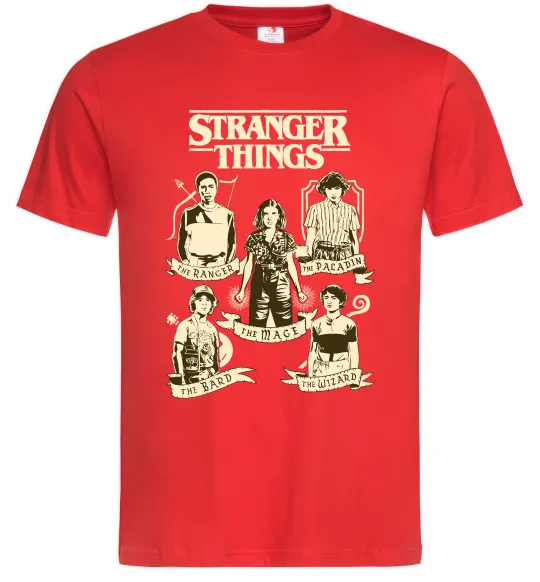 Мужская футболка Stranger Things fairy Красный фото