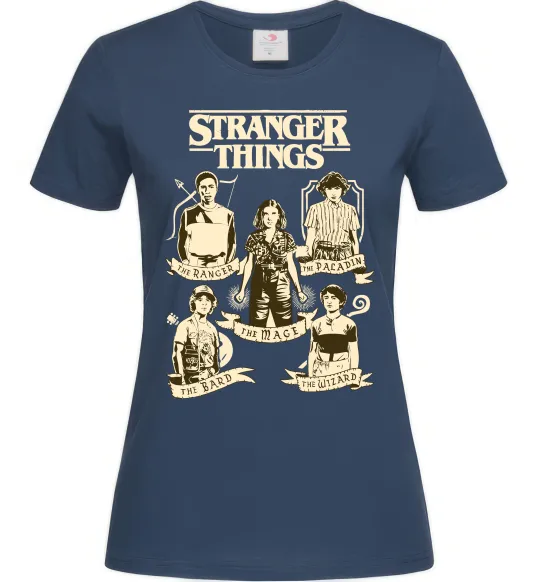 Женская футболка Stranger Things fairy Темно-синий фото