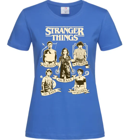 Женская футболка Stranger Things fairy Ярко-синий фото