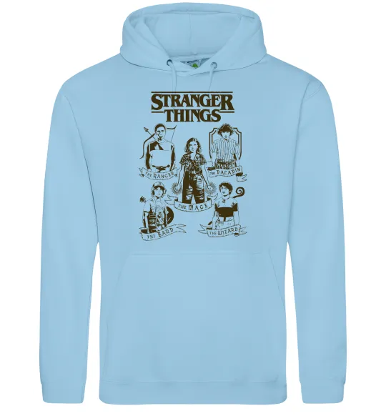 Жіноча толстовка (худі) Stranger Things fairy Блакитний фото