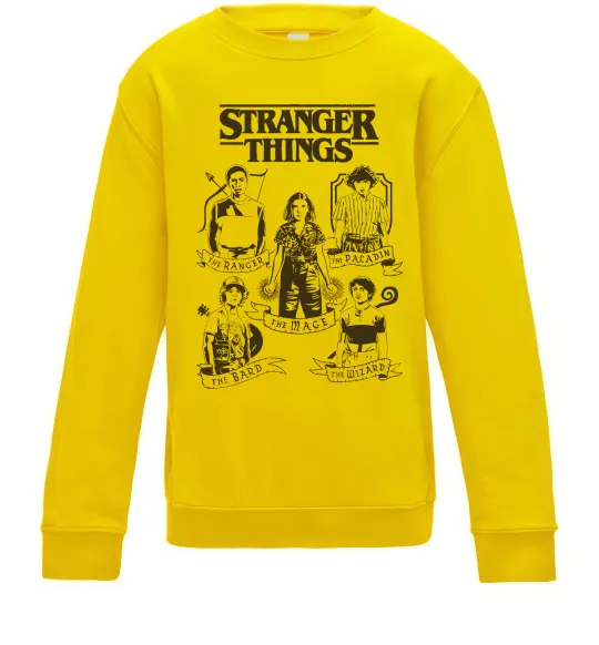 Дитячий світшот Stranger Things fairy Сонячно жовтий фото