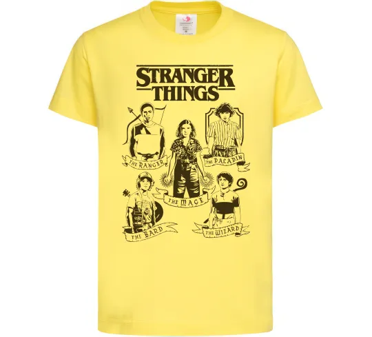 Детская футболка Stranger Things fairy Лимонный фото