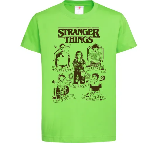 Детская футболка Stranger Things fairy Лаймовый фото