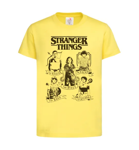 Дитяча футболка Stranger Things fairy Лимонний фото